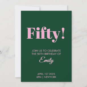 50th Birthday Celebration Card