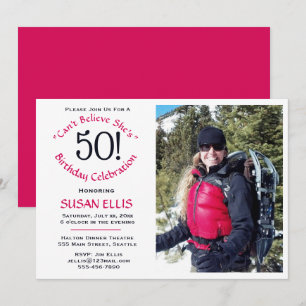 50th Birthday Celebration Party Invitation