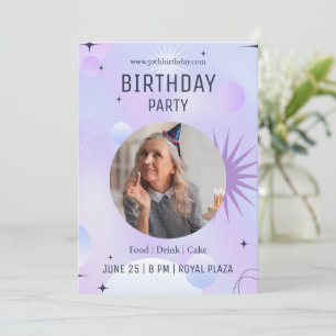 50th Birthday Celebration, Photo 50th Birthday Invitation