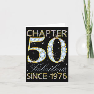 50th Birthday Chapter 50 Fabulous Since 1976  Card