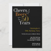 50th Birthday Cheers and Beers Party