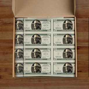 50th Birthday Cheers to 50 Dollar Bill Tissue Paper