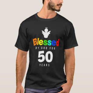 50th Birthday Christian Blessed By God For 50 Yea T-Shirt
