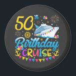 50th Birthday Cruise B-Day Party Circle Magnet<br><div class="desc">50th Birthday Cruise B-Day Party Funny design Gift Circle Magnet Classic Collection.</div>