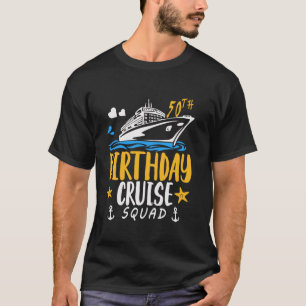 50th Birthday Cruise Squad Gifts 2024 Matching Par T-Shirt