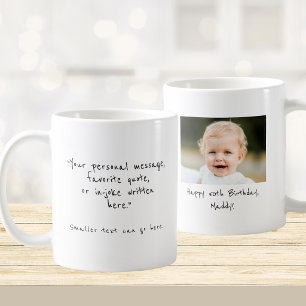 50th Birthday custom photo and message Coffee Mug