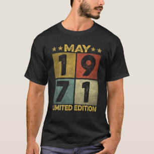 50Th Birthday Decorations June 1971 Men Women 50 Y T-Shirt