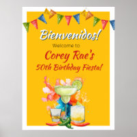 50th Birthday Fiesta Themed Bienvenidos Welcome