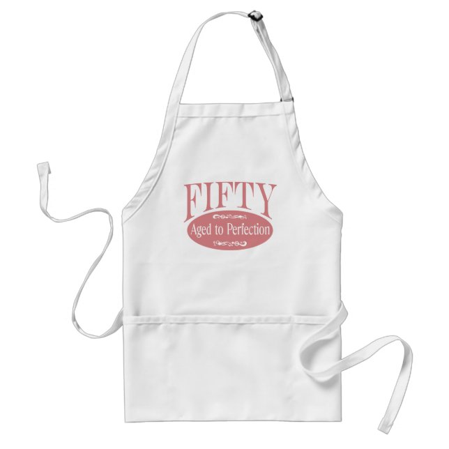 50th birthday, Fifty - Aged to Perfection Standard Apron (Front)
