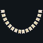 50th Birthday Floral Gold Elegant Feminine Bunting<br><div class="desc">50th Birthday Floral Gold Elegant Feminine Bunting. Easy to customise using the template provided.</div>