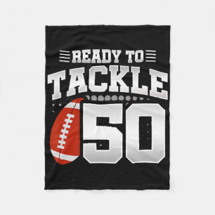 50th Birthday - Football Birthday Party - 50th Bir Fleece Blanket