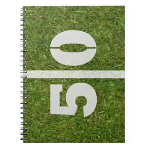 50th Birthday Football Field Notebook