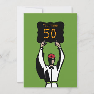 50th Birthday Football Party Invitation - Official