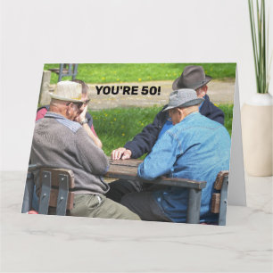 50TH BIRTHDAY FOR HIM FUNNY greeting CARD