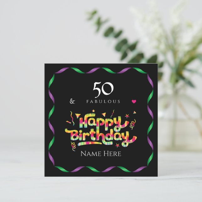 50th Birthday for Someone Fabulous (Standing Front)