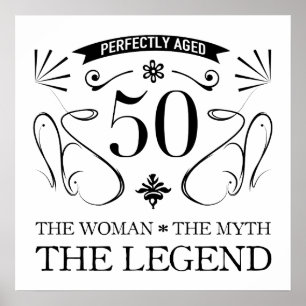 50th Birthday For Women Poster