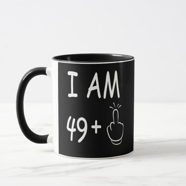 50th Birthday, Funny Birthday Mug (Left)