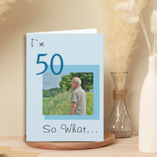 50th Birthday Funny Photo Card