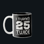 50th Birthday Funny Two-Tone Coffee Mug<br><div class="desc">50th Birthday Funny</div>