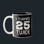 50th Birthday Funny Two-Tone Coffee Mug<br><div class="desc">50th Birthday Funny</div>