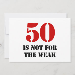 50th Birthday Gag Gift Card
