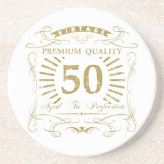 50th Birthday Gag Gift Coaster