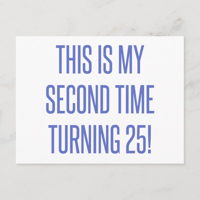 50th Birthday Gag Gift Postcard (Front)