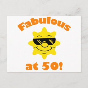 50th Birthday Gag Gift Postcard