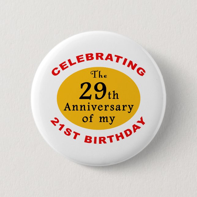 50th Birthday Gag Gifts 6 Cm Round Badge (Front)