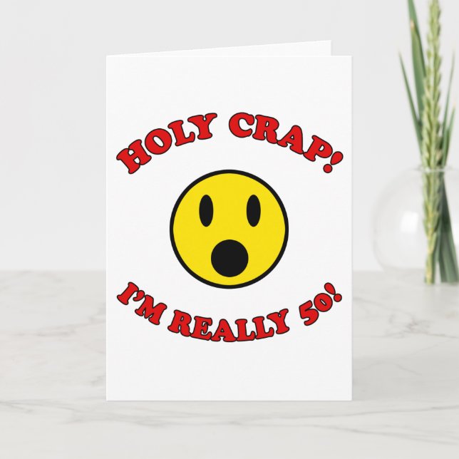 50th Birthday Gag Gifts Card (Front)