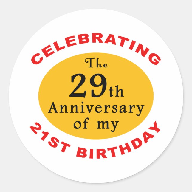 50th Birthday Gag Gifts Classic Round Sticker (Front)