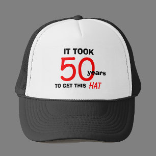 50th Birthday Gag Gifts Hat for Men