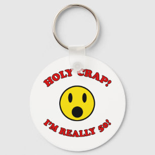 50th Birthday Gag Gifts Key Ring