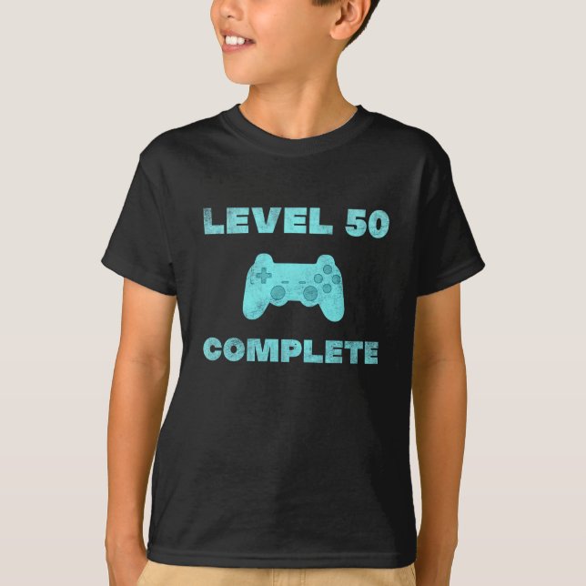 50th birthday gaming gamer gift funny T-Shirt (Front)