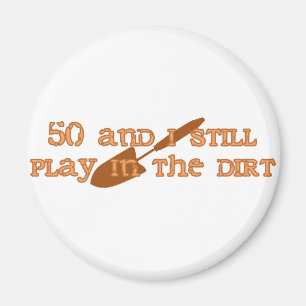 50th Birthday Gardening Magnet