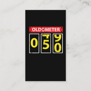 50th Birthday Gift 50 Years Oldometer Business Card