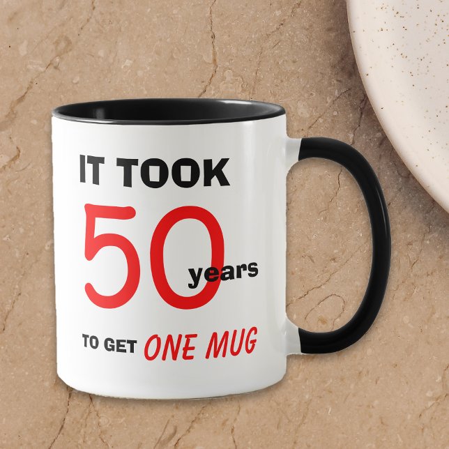 50th Birthday Gift Ideas for Men Mug - Funny (Creator Uploaded)