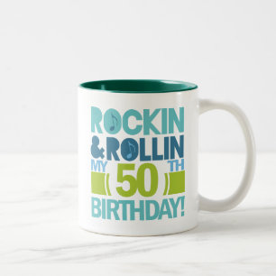 50th Birthday Gift Ideas Two-Tone Coffee Mug