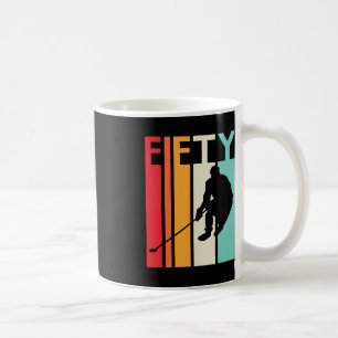50th Birthday Gift Vintage Hockey 50 Year Old Bir Coffee Mug