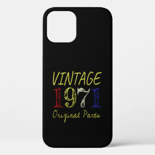 50th Birthday Gift Vintage Retro 1971 iPhone 12 Case