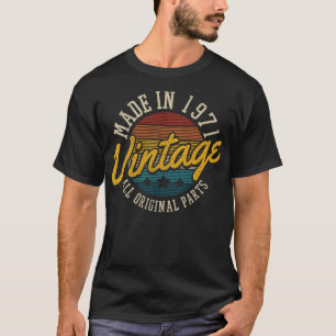 50th Birthday Gift Vintage Retro Funny 1971 Origin T-Shirt