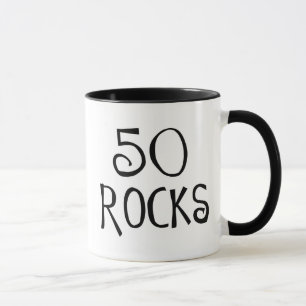 50th birthday gifts, 50 ROCKS Mug