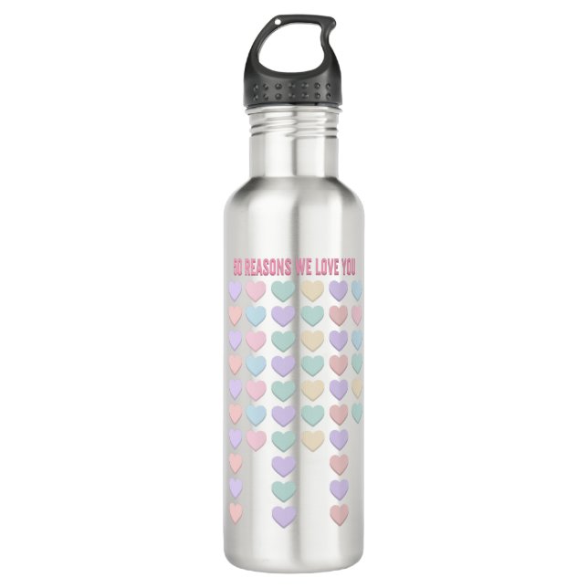 50th Birthday Gifts - For Girl - For Woman, Sister 710 Ml Water Bottle (Front)