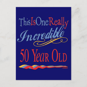 50th Birthday Gifts Postcard