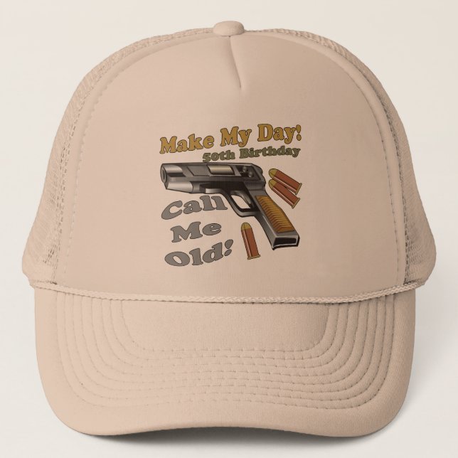 50th Birthday Gifts Trucker Hat (Front)