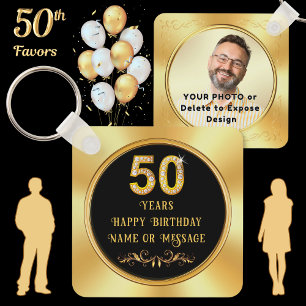 50th Birthday Giveaway Ideas, 50th Birthday Key Ring