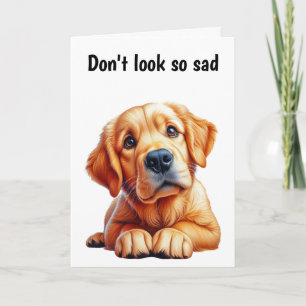 50th Birthday Golden Retreiver Card