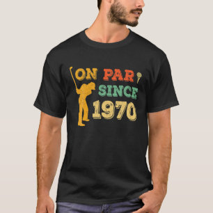 50th Birthday Golf Gift for Men 1970 Birthday Golf T-Shirt