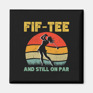 50th Birthday Golf Women's Design Retro 50 Year Ol Magnet