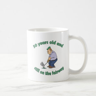 50th Birthday Golfer Gag Gift Coffee Mug
